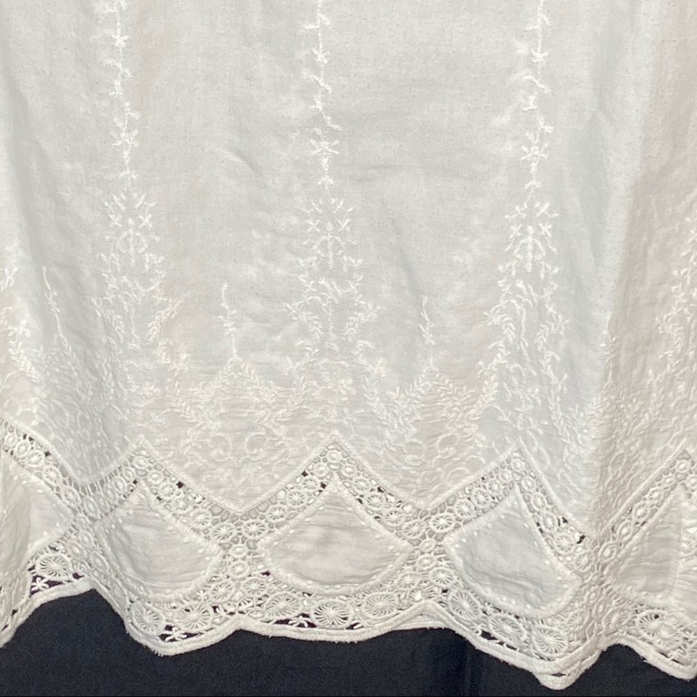Octavia Embroidered with Lace Tank Top NWOT - Picture 4 of 5